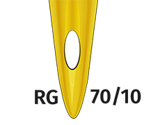 DBxK5 70/10 RG/SAN1 (RG-Spitze mit Titaniumnitrid-Beschichtung)